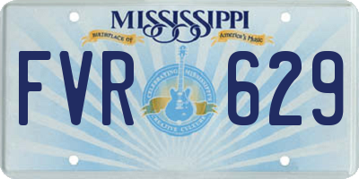MS license plate FVR629