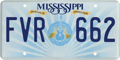 MS license plate FVR662