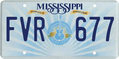 MS license plate FVR677