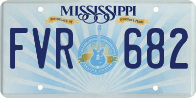 MS license plate FVR682