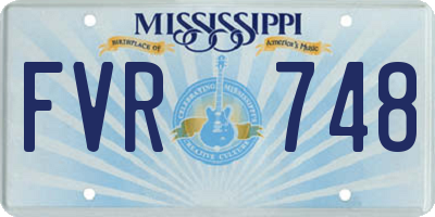 MS license plate FVR748