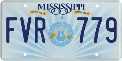 MS license plate FVR779
