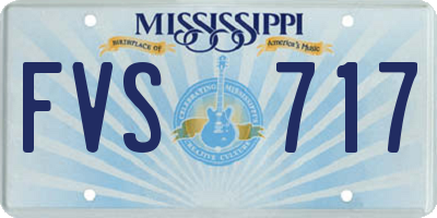 MS license plate FVS717