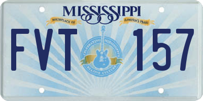 MS license plate FVT157