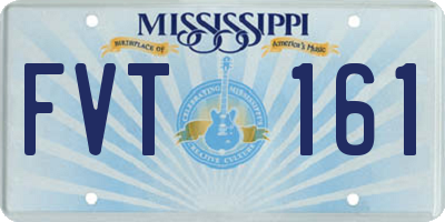 MS license plate FVT161