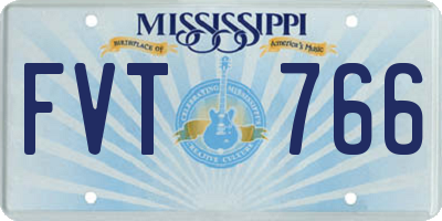 MS license plate FVT766
