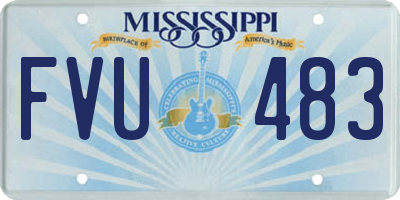 MS license plate FVU483
