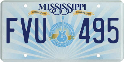 MS license plate FVU495