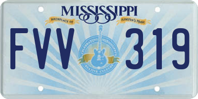 MS license plate FVV319
