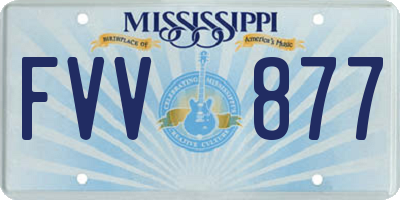 MS license plate FVV877