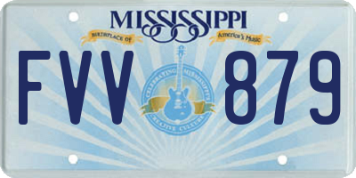 MS license plate FVV879