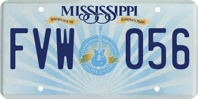 MS license plate FVW056