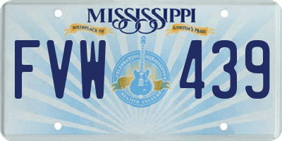 MS license plate FVW439