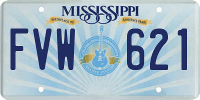 MS license plate FVW621