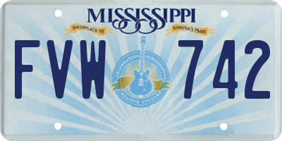 MS license plate FVW742
