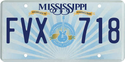 MS license plate FVX718