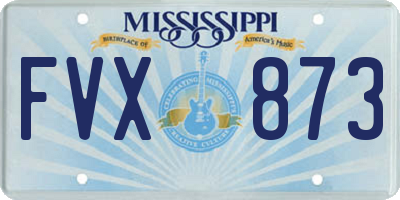 MS license plate FVX873