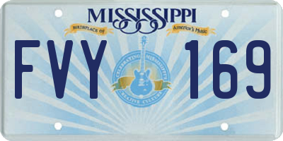 MS license plate FVY169