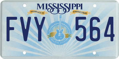 MS license plate FVY564