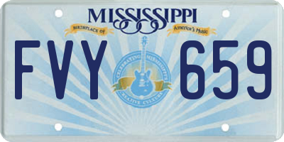 MS license plate FVY659