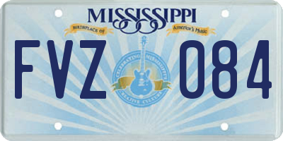 MS license plate FVZ084