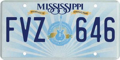 MS license plate FVZ646