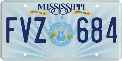 MS license plate FVZ684