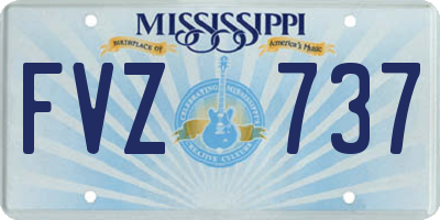 MS license plate FVZ737