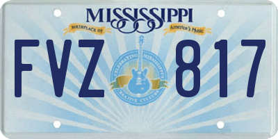 MS license plate FVZ817