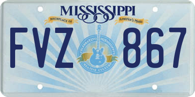 MS license plate FVZ867
