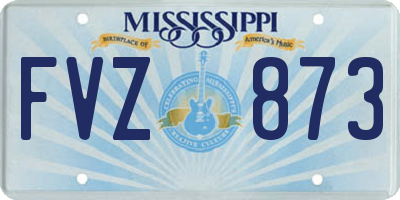 MS license plate FVZ873