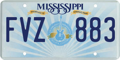 MS license plate FVZ883