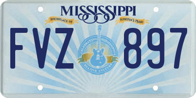 MS license plate FVZ897