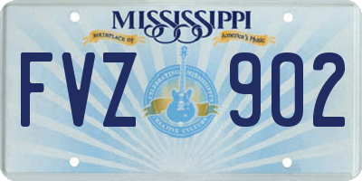 MS license plate FVZ902