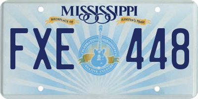 MS license plate FXE448