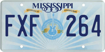 MS license plate FXF264