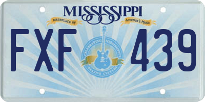 MS license plate FXF439