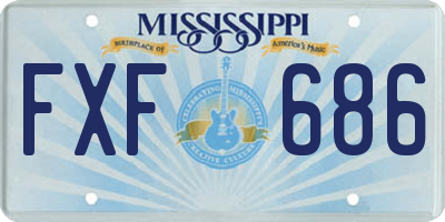 MS license plate FXF686