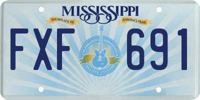 MS license plate FXF691