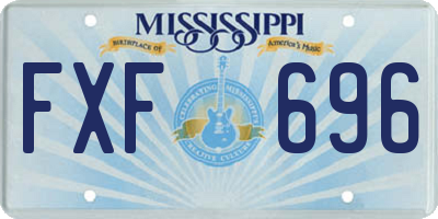 MS license plate FXF696