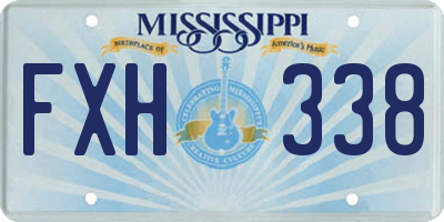 MS license plate FXH338