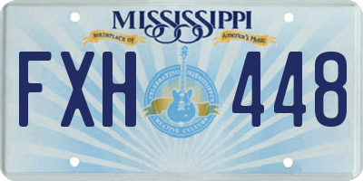MS license plate FXH448