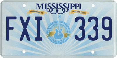 MS license plate FXI339