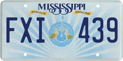 MS license plate FXI439
