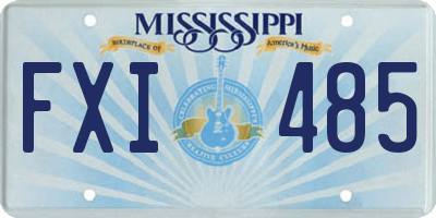MS license plate FXI485