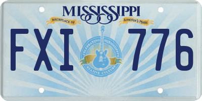MS license plate FXI776