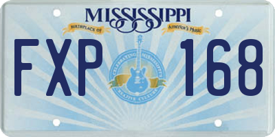 MS license plate FXP168