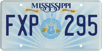 MS license plate FXP295