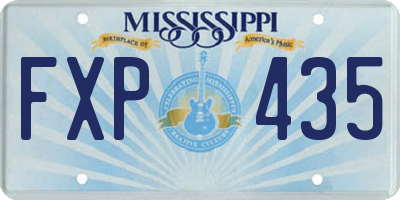 MS license plate FXP435