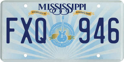 MS license plate FXQ946